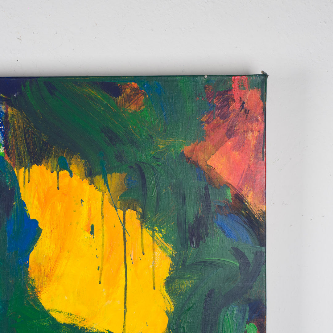 Colorful abstract painting – 100 x 100 cm – Unique and expressive