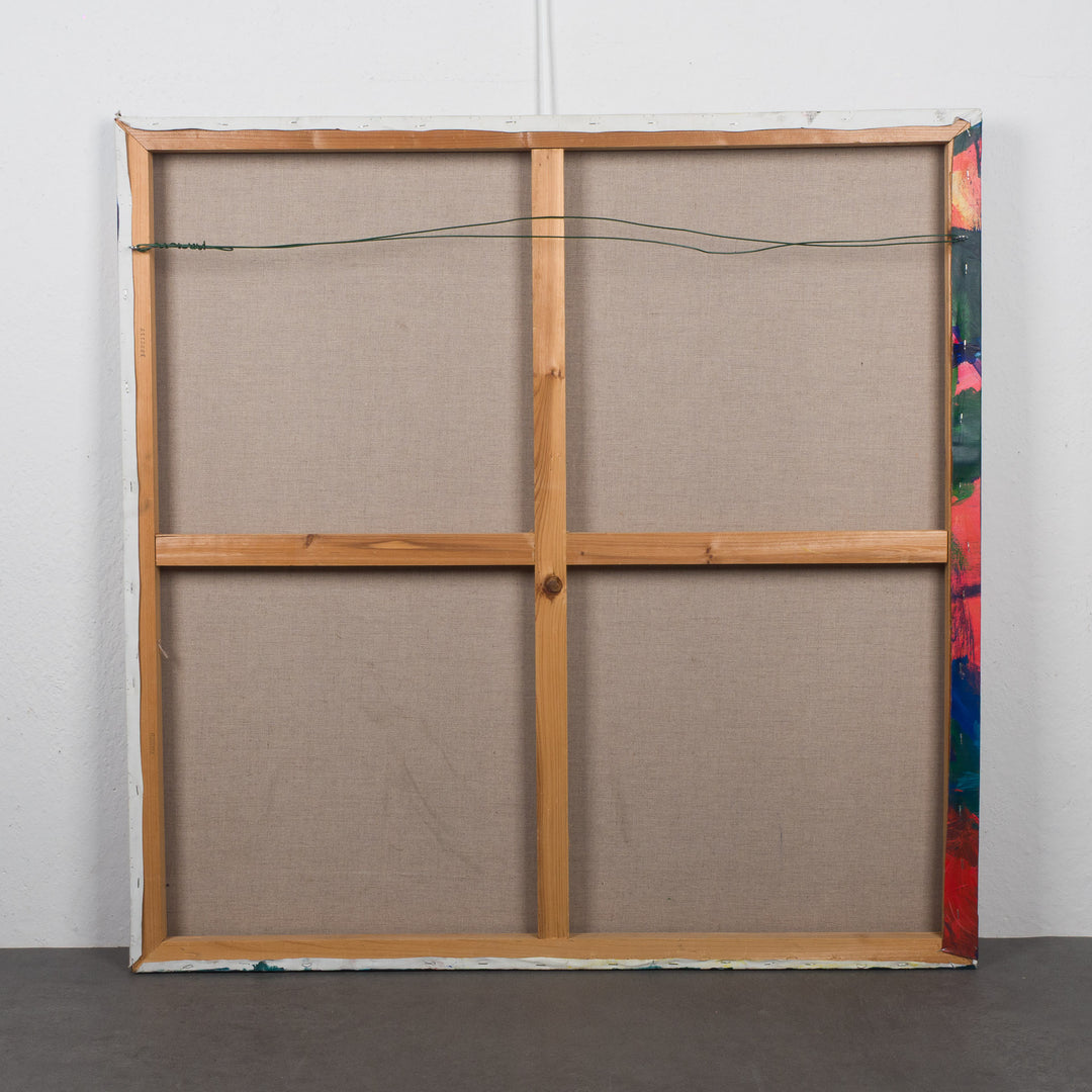 Colorful abstract painting – 100 x 100 cm – Unique and expressive