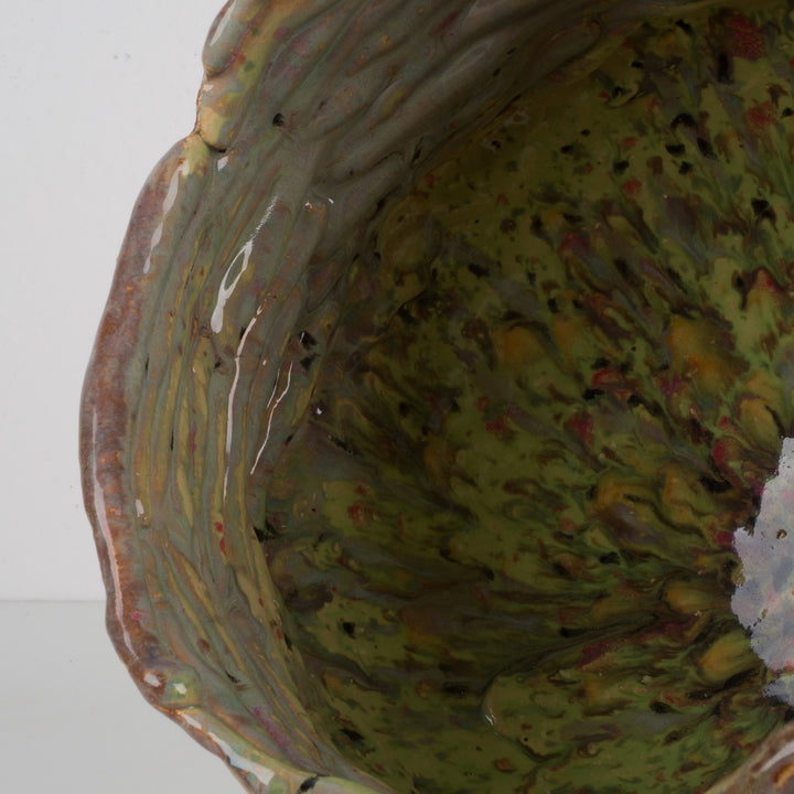 Handgemaakte keramische pot/schaal – Wouter De Coster (28 x 28 x 21 cm)