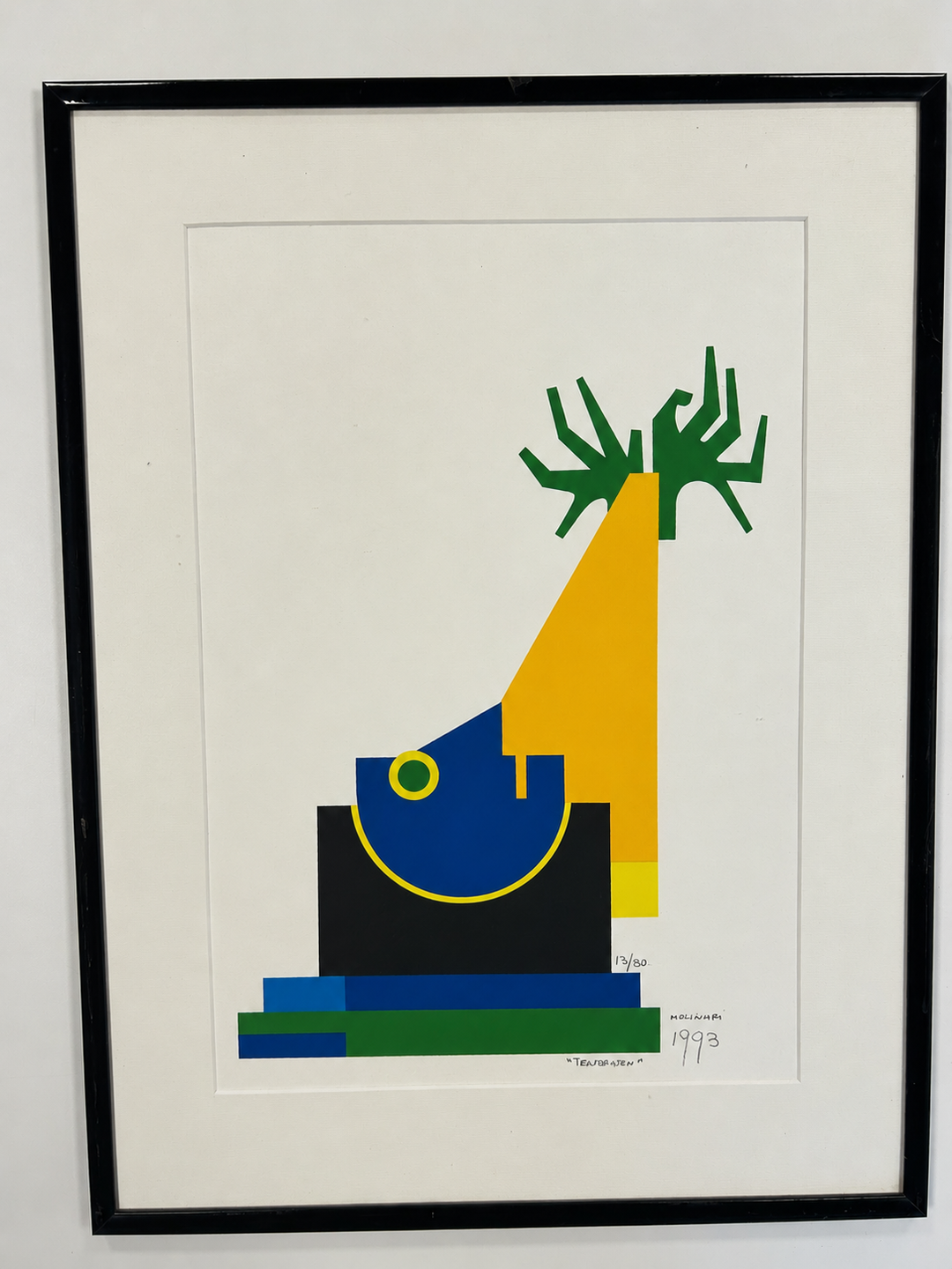 Guido Molinari –  seriegrafie “Tendenza” – 1993 – nr. 13/80 – 49 x 65 x 1,5 cm