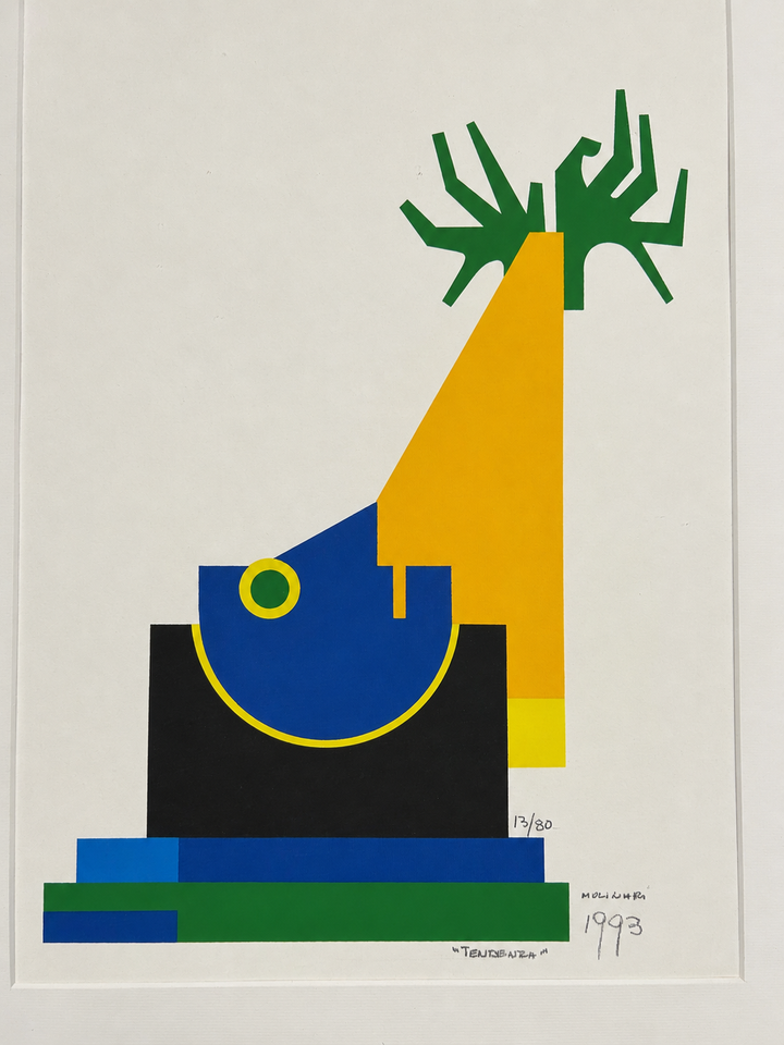 Guido Molinari –  seriegrafie “Tendenza” – 1993 – nr. 13/80 – 49 x 65 x 1,5 cm