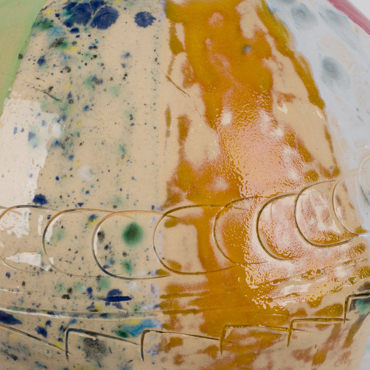 Handgemaakte kleurrijke keramische vaas – Dwayne