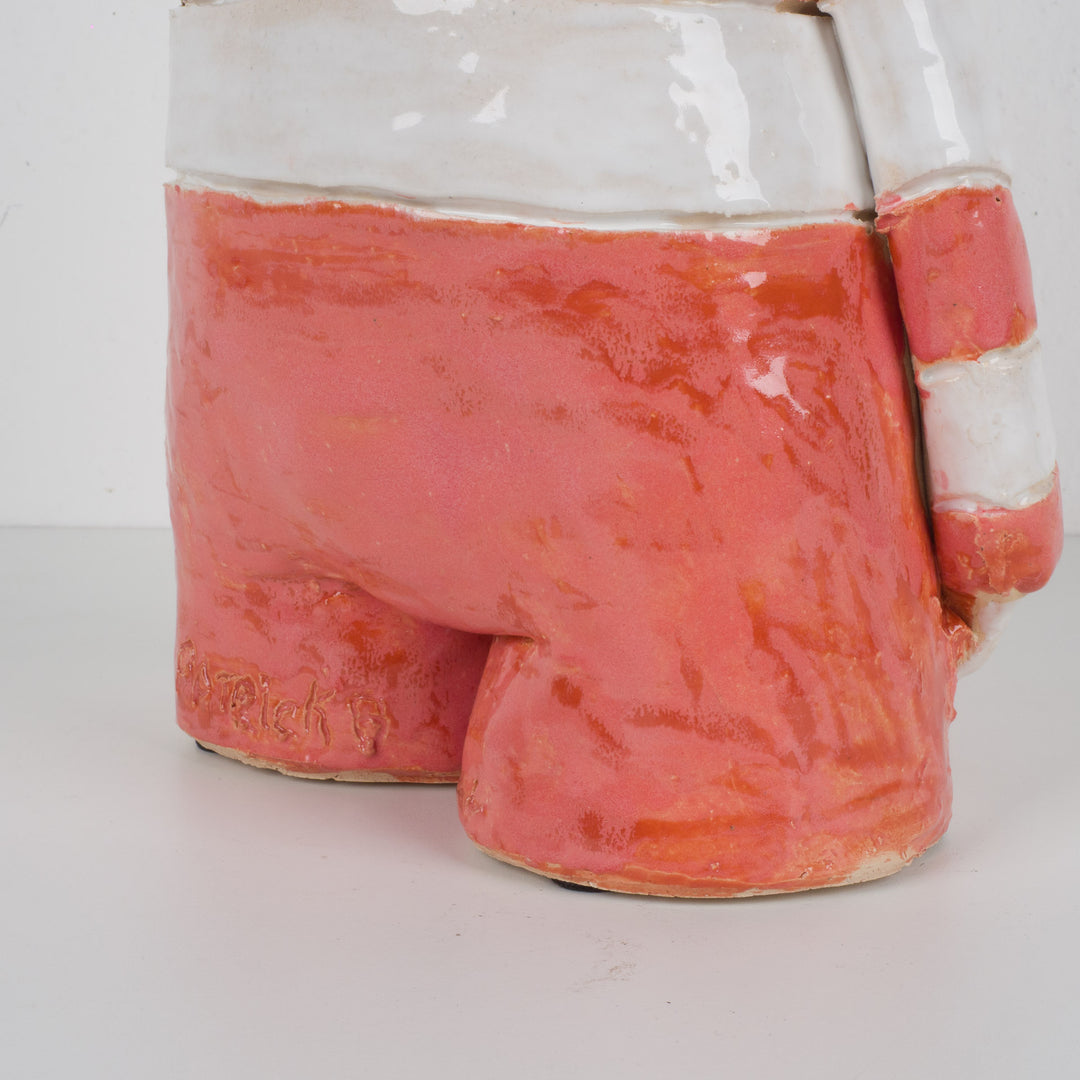 Ludiek keramisch beeld “De Duiker” – Patrick Benoot – 31 cm hoog