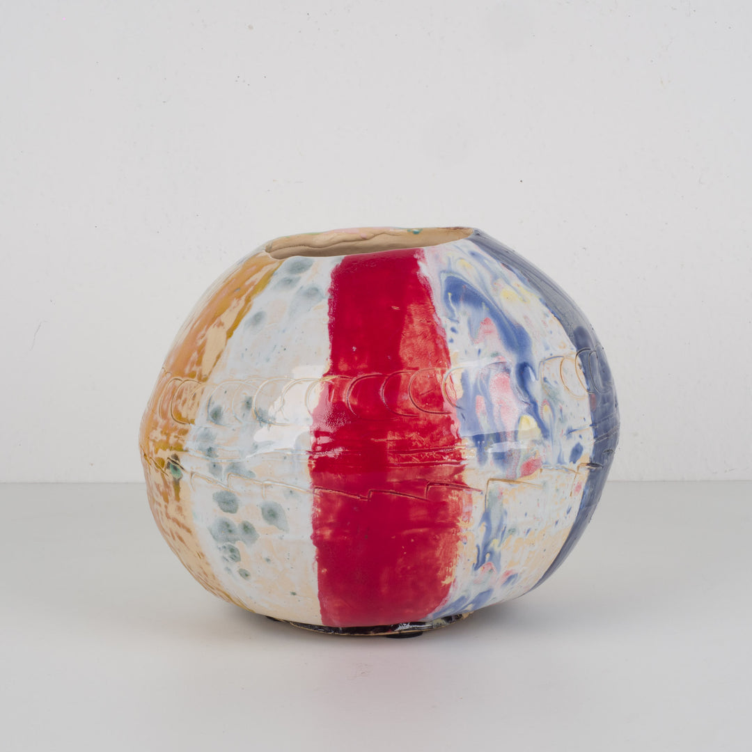 Handgemaakte kleurrijke keramische vaas – Dwayne