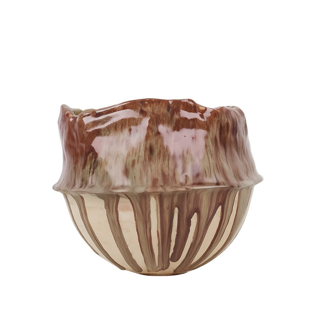 Handgemaakte keramische pot/schaal – Wouter De Coster (28 x 28 x 21 cm)