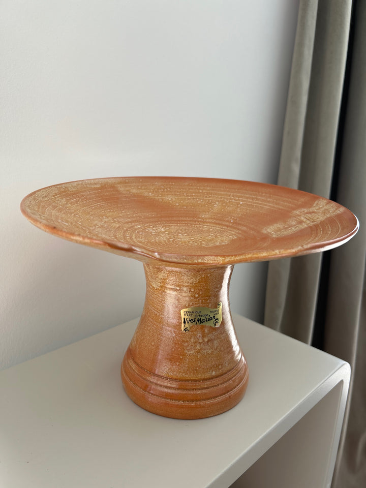 Keramische Tazza “Yves Marian” – Warm Oranje Sculptuur / 23,8 x 23,8 x 15,5 cm