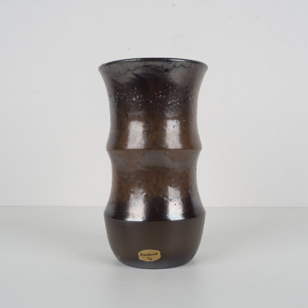 Vintage keramische vaas met luster glazuur – RW Handwerk – 20 cm