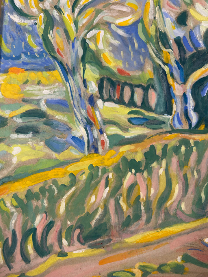 Schilderij 'Landschap in Beweging' door S. Matthijs