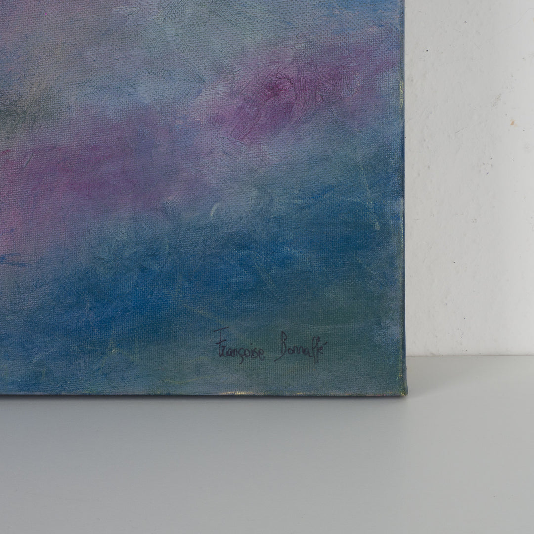 Schilderij met waterlelies – poëtisch en dromerig tafereel (50,5 × 50,5 cm)