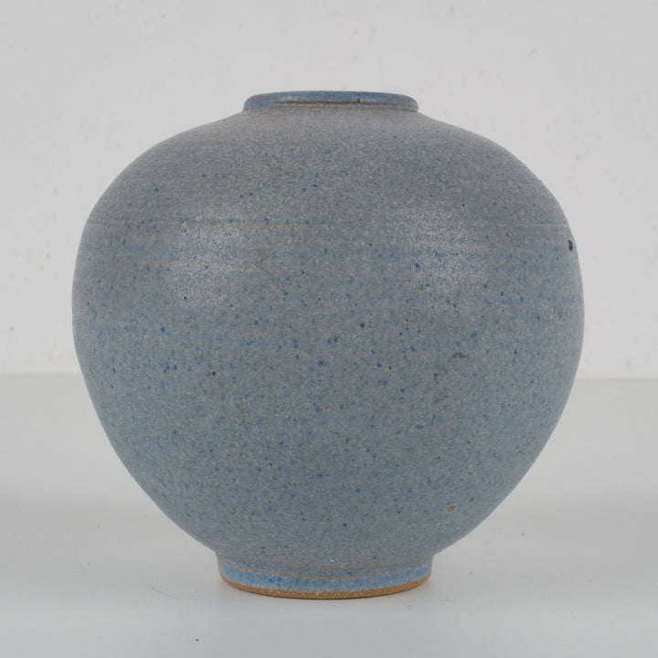 Small light blue ceramic vase – Japanese style – 12×12×11 cm