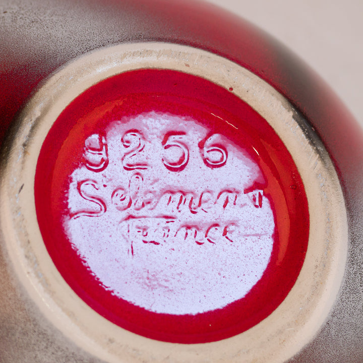 Rode vintage bolvaas – Sélémen France – nr. 9256