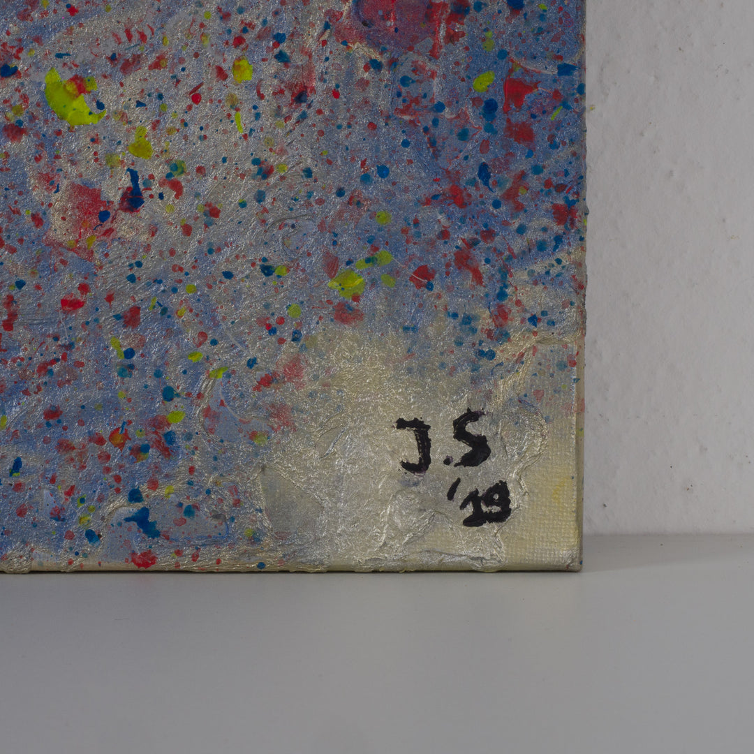 Jos Spinhoven – ‘Another Universe’ (2019) – acryl op doek – 29 x 28,5 x 3,5 cm