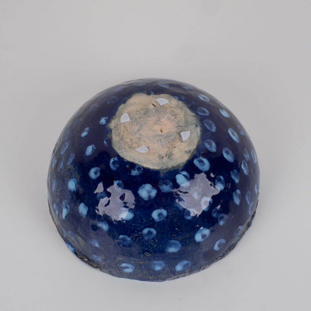 Diepblauwe Handgemaakte Keramische Schaal – Jan Deceuninck | Uniek Atelierstuk