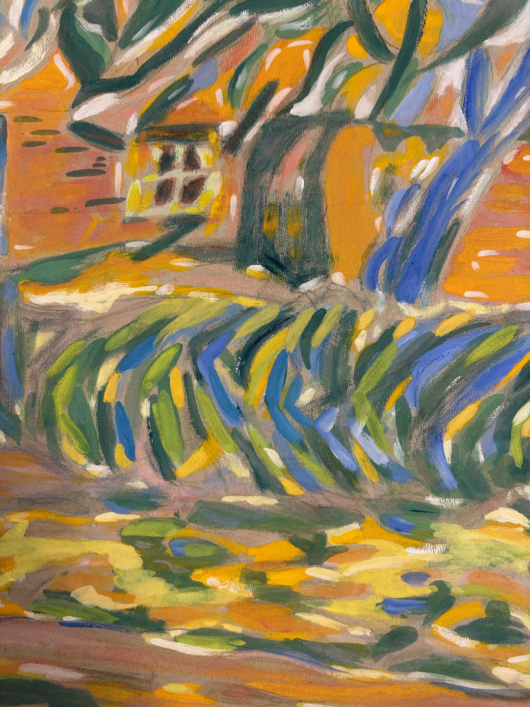 Schilderij 'Landschap in Beweging' door S. Matthijs