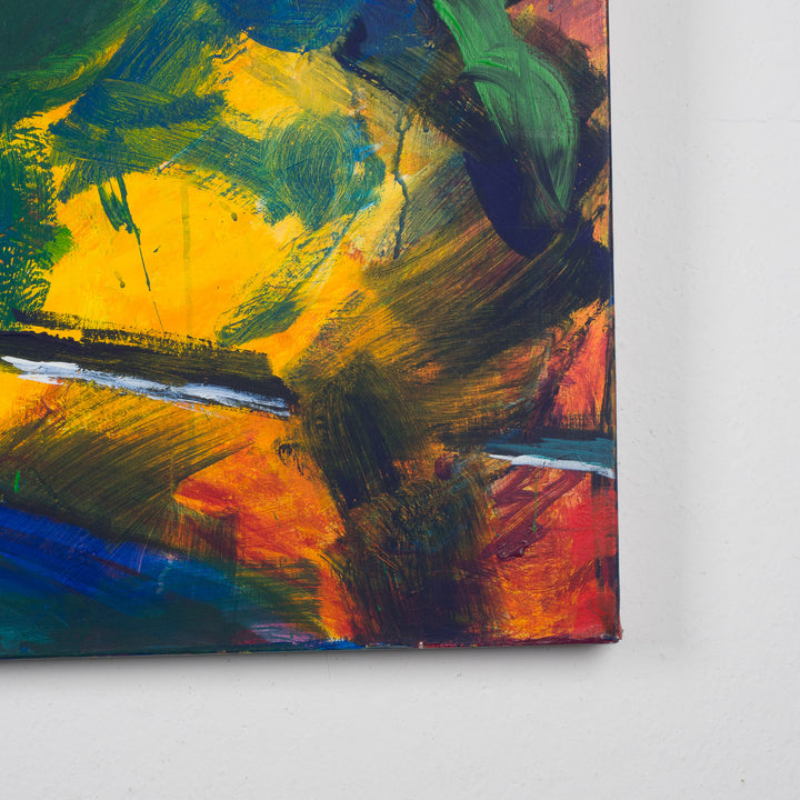 Colorful abstract painting – 100 x 100 cm – Unique and expressive