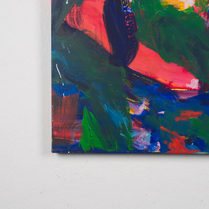 Colorful abstract painting – 100 x 100 cm – Unique and expressive