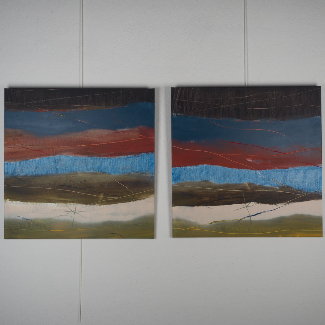Tweeluik van Masaki Kazushi – 2 x 100 x 100 cm
