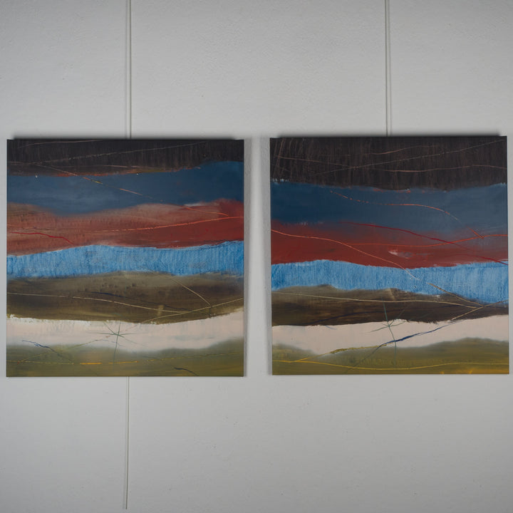 Tweeluik van Masaki Kazushi – 2 x 100 x 100 cm