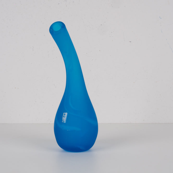 Mdina Glass – Sculptural Blue Vase