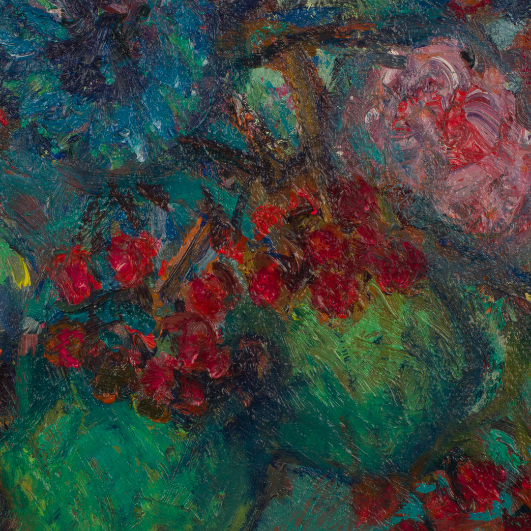 Bloemenschilderij 1959 – Gesigneerd E.E.R. – 40 x 50 x 2 cm