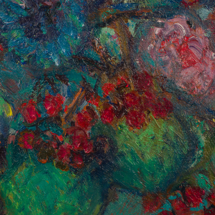 Bloemenschilderij 1959 – Gesigneerd E.E.R. – 40 x 50 x 2 cm