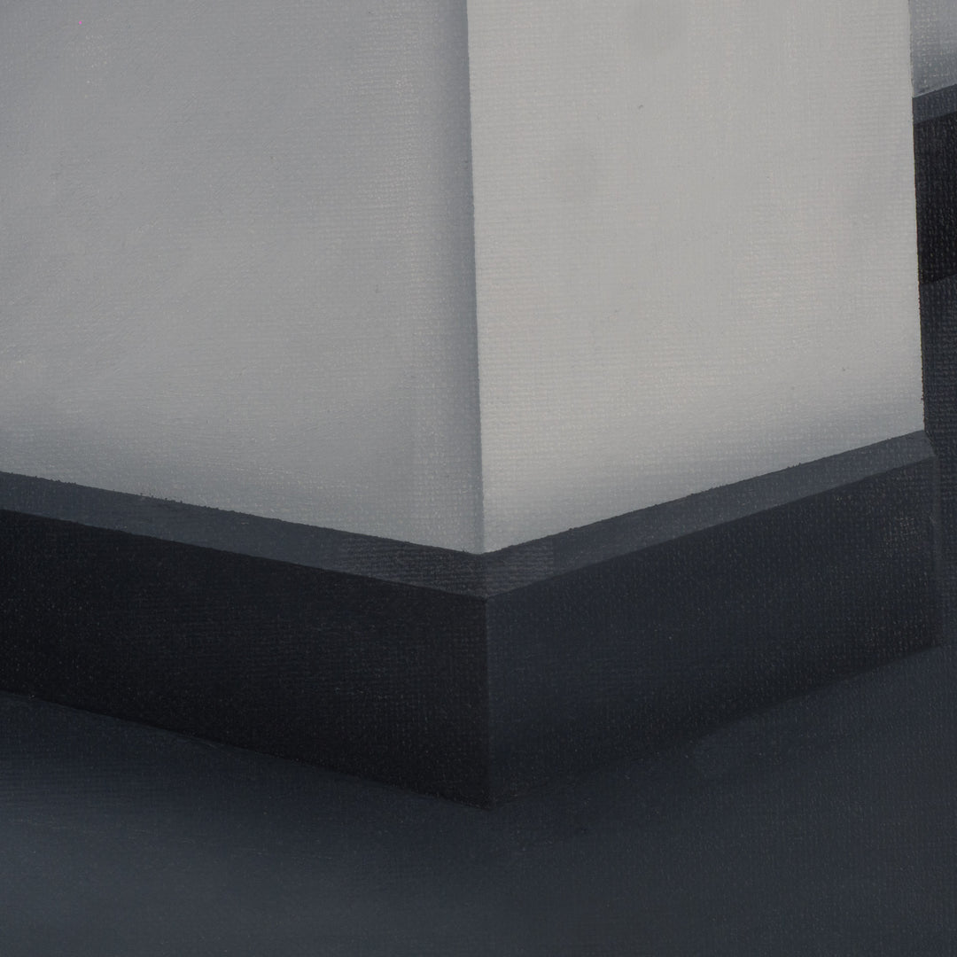 Schilderij 'De stilte van het licht – 70,5x50,5cm - eenvoud die ruimte laat ademen' door Monique Coppieters