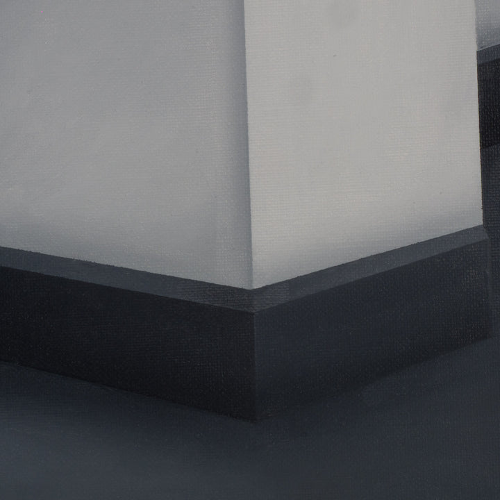Schilderij 'De stilte van het licht – 70,5x50,5cm - eenvoud die ruimte laat ademen' door Monique Coppieters