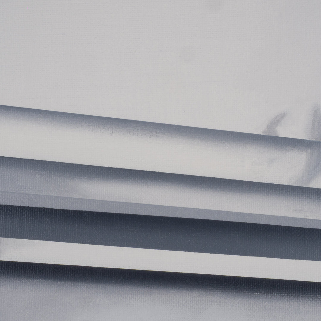 Schilderij “Architectural Silence nr. 12” – Vervagende grenzen tussen binnen en buiten | Monique Coppieters