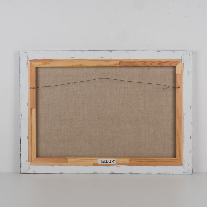Schilderij 'De stilte van het licht – 70,5x50,5cm - eenvoud die ruimte laat ademen' door Monique Coppieters