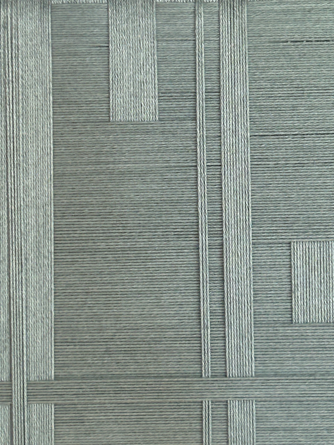Atelier S – Geometrisch textielreliëf in mintgroen  – 38 x 38 x 4 cm