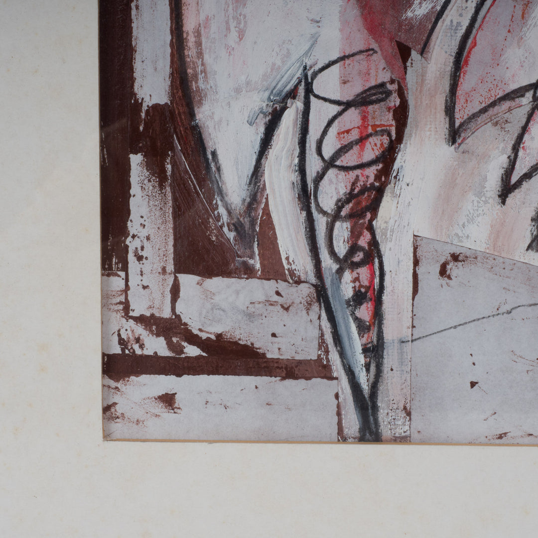Modern abstract schilderij met personnages – Dejonckheere, 1997 – 65x65x1,5 cm