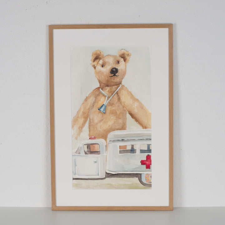 Super beautiful watercolor of a bear