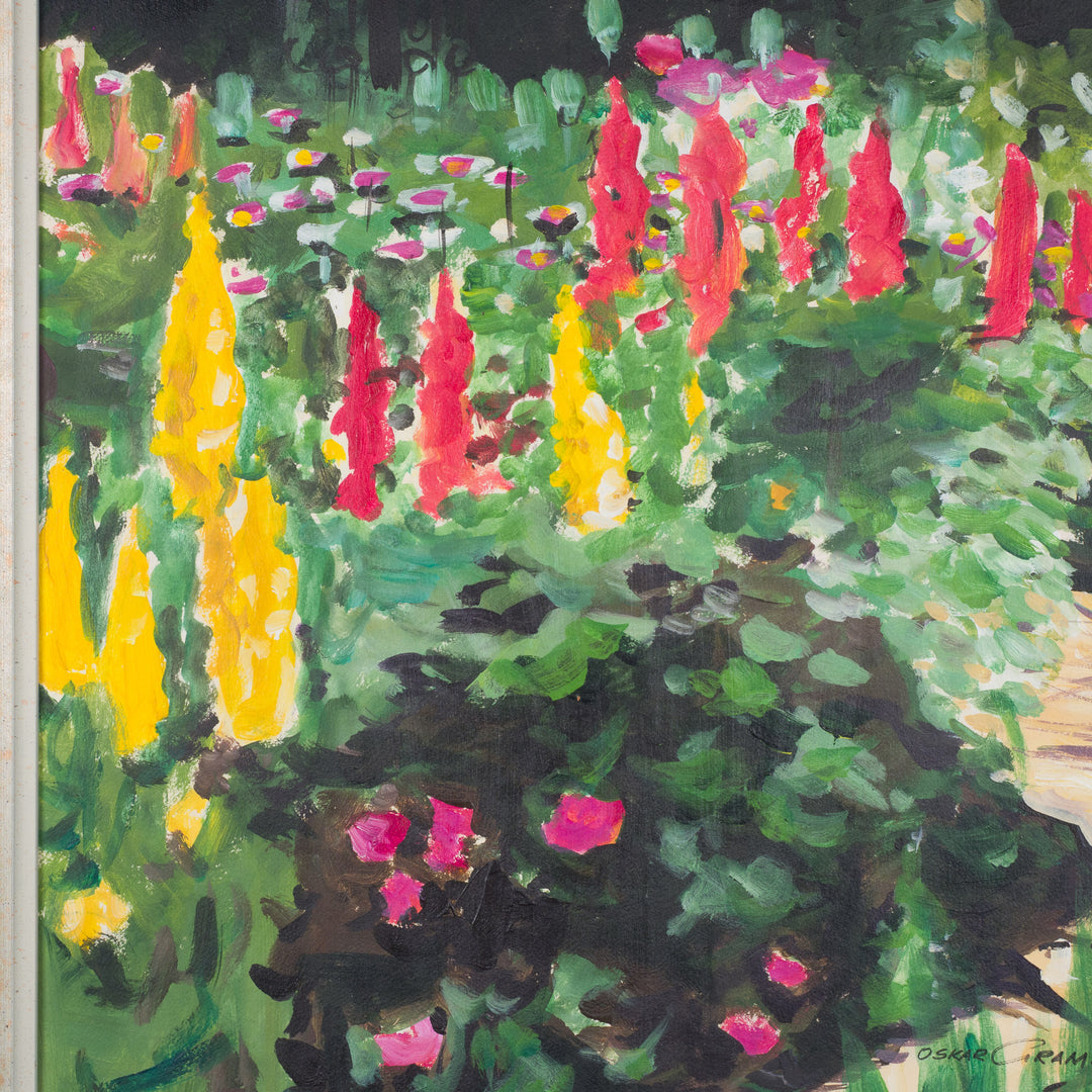 Oskar Gramann – Titled work in silvered wooden frame