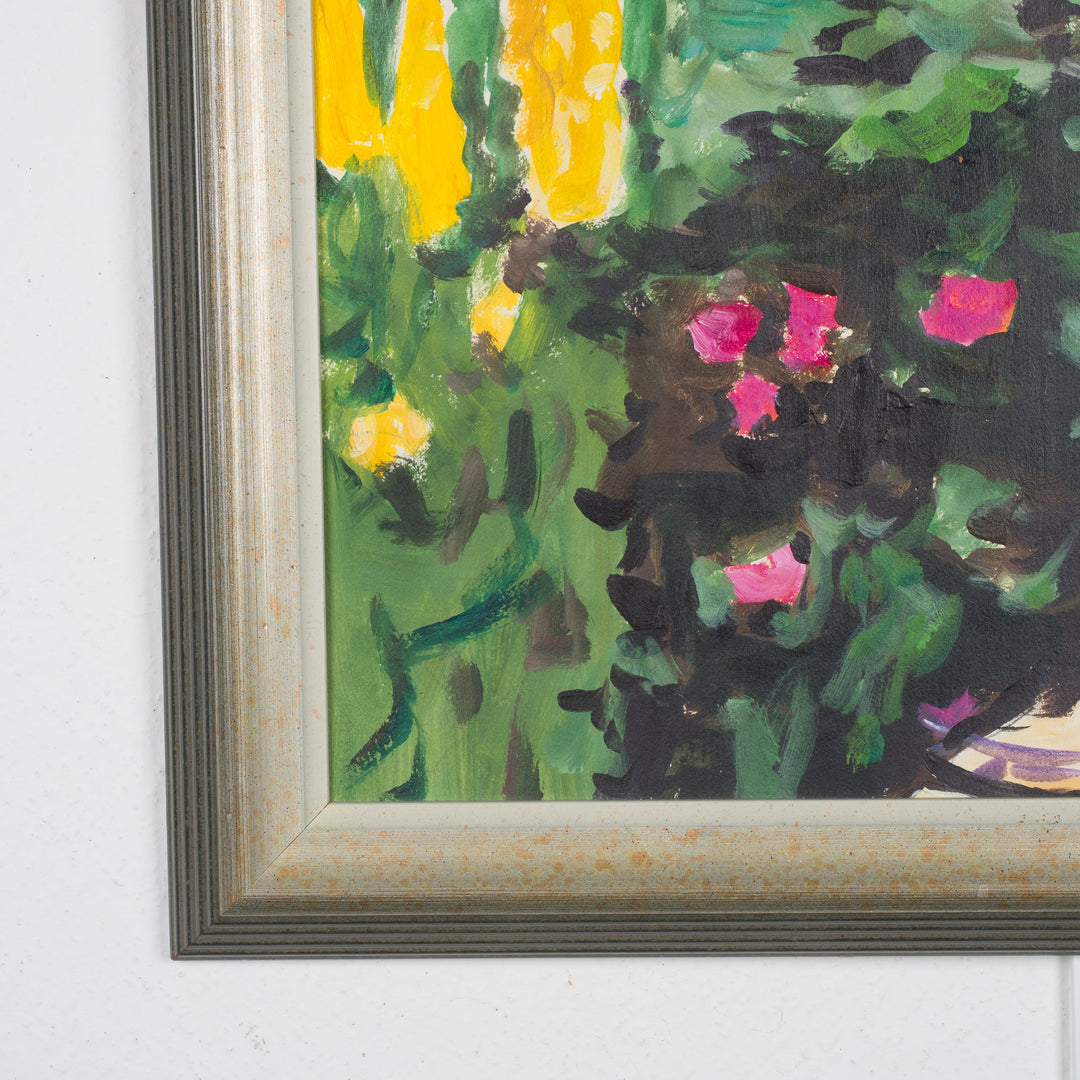 Oskar Gramann – Titled work in silvered wooden frame