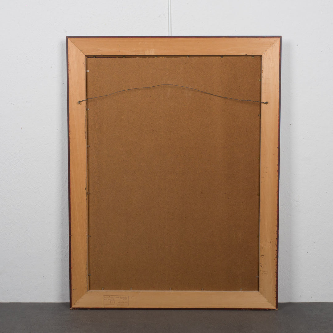 Oskar Gramann – Titled work in silvered wooden frame