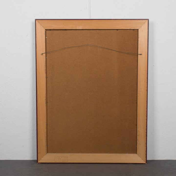 Oskar Gramann – Titled work in silvered wooden frame