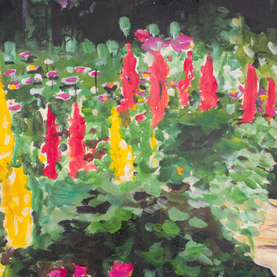 Oskar Gramann – Titled work in silvered wooden frame