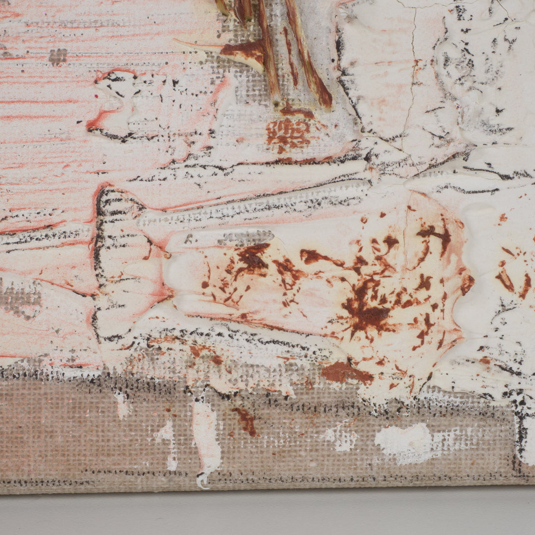 Painting structures in beige &amp; terracotta – Linda Hosten (Oostende)