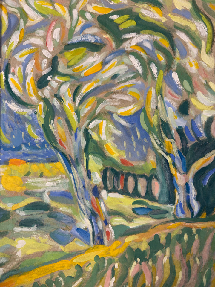 Schilderij 'Landschap in Beweging' door S. Matthijs