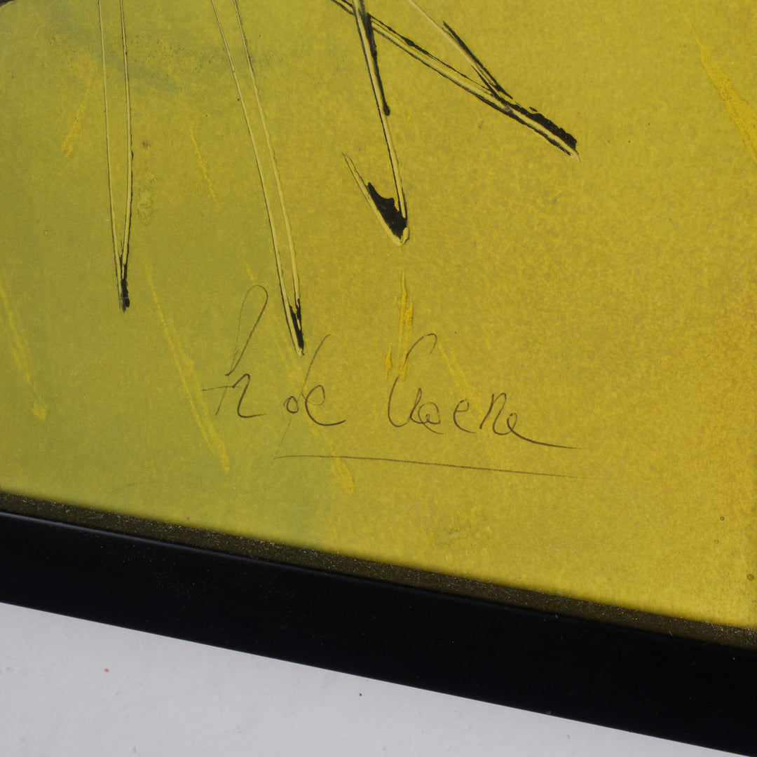 Abstract schilderij in geel – H. De Craene