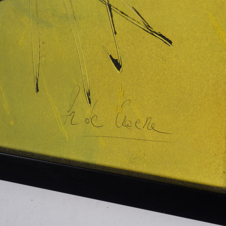 Abstract schilderij in geel – H. De Craene