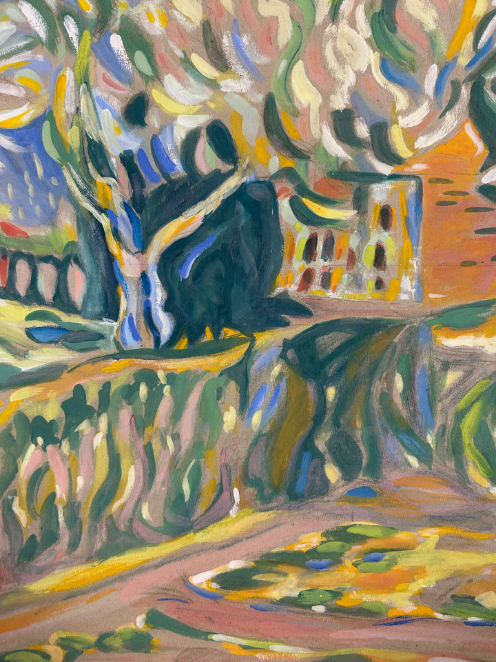 Schilderij 'Landschap in Beweging' door S. Matthijs