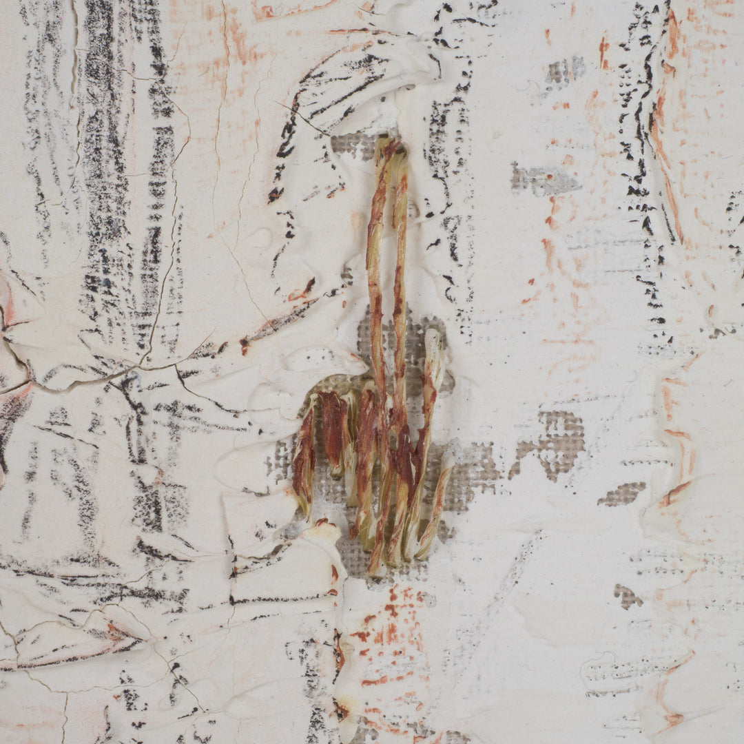 Painting structures in beige &amp; terracotta – Linda Hosten (Oostende)