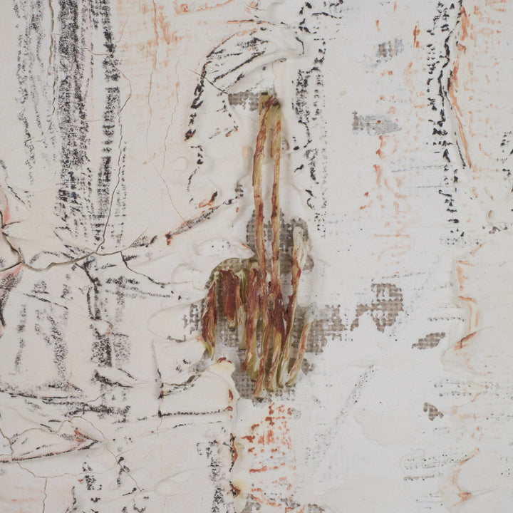 Painting structures in beige &amp; terracotta – Linda Hosten (Oostende)