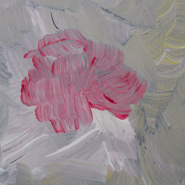 Schilderij 'Witte Bloei in de Stilte' – JP Terryn (18,5 x 24 cm)