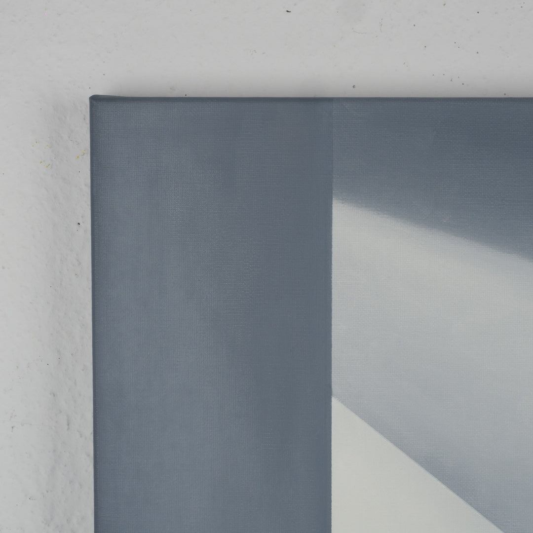 Architecturale stilte in balans – tijdloze rust voor een verfijnd interieur schilderij door Monique Coppieters / 50,5 x 70,5 cm