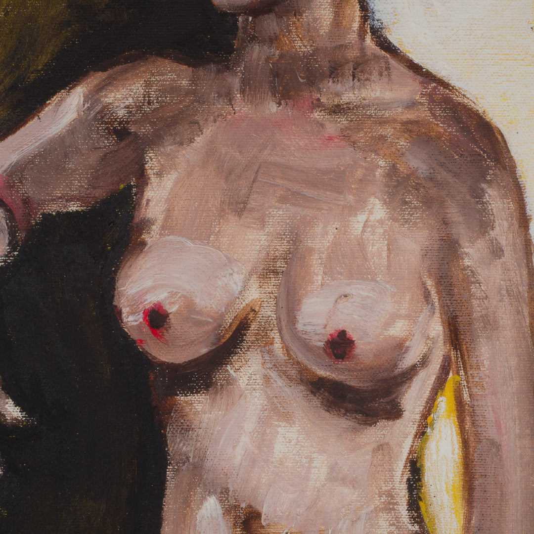 Schilderij “Staand Naakt in Geel” / 38 x 80,5cm