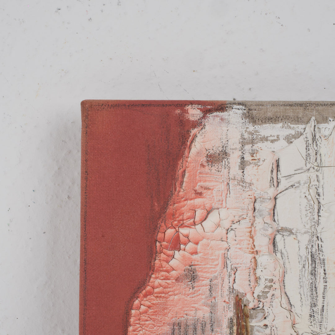 Painting structures in beige &amp; terracotta – Linda Hosten (Oostende)