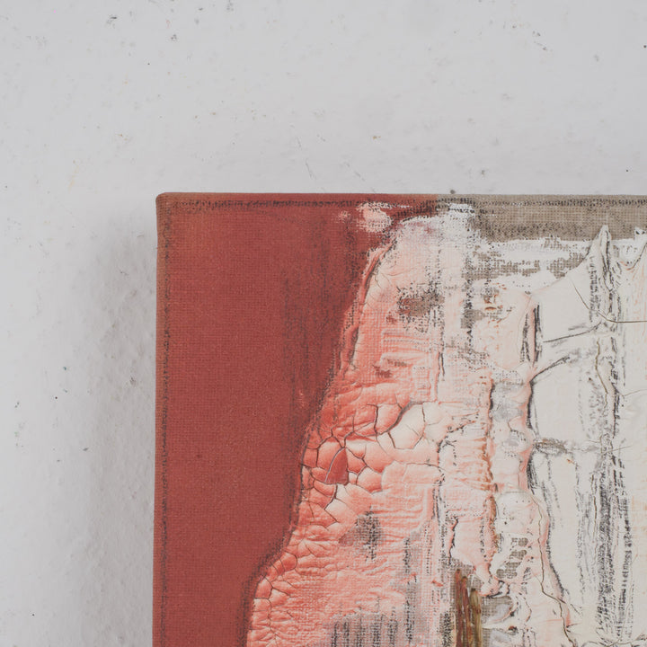 Painting structures in beige &amp; terracotta – Linda Hosten (Oostende)