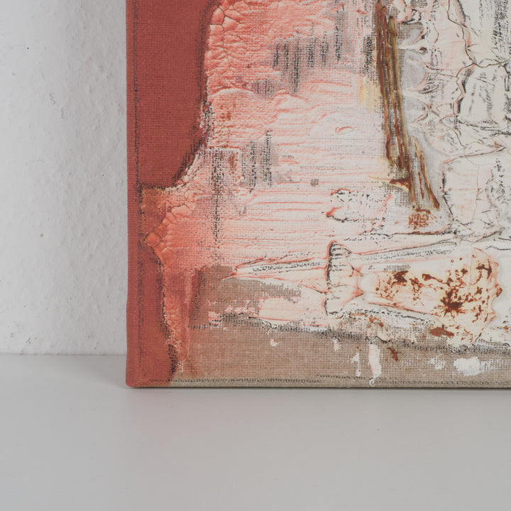 Painting structures in beige &amp; terracotta – Linda Hosten (Oostende)